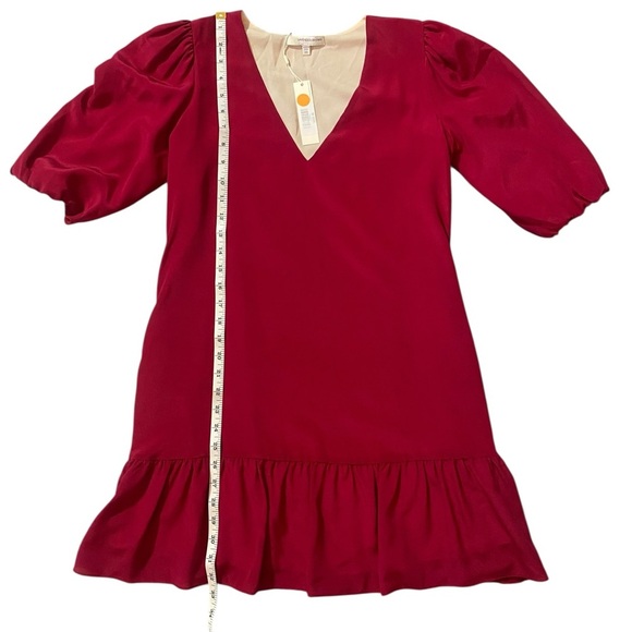 Lavender Brown Red Midi Dress - Picture 3 of 8